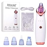 Mitesserentferner Mitesser Entferner mit 5 Austauschbare Schönheit Köpfe Mitesser Sauger Porenreiniger 3 Modi Blackhead Remover Vakuum Mitesser USB Aufladen Elektrisch Porensauger…