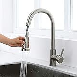 Homelody Wasserhahn Küche ausziehbar Armatur mit 2 Strahlarten Küchenarmatur mit brause Mischbatterie Spültischarmatur Einhebelmischer Kü