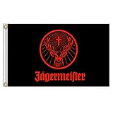 DOMIRE jägermeister Flagge, Riesen-Yard-Zeichen Außendekoration Fahnen, Flaggen-Riesen Schwarz Flying Flag Banner Größe 90 * 150