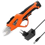 Xing Elektrische Gartenschere 10 Mm Schnittdurchmesser 2 Pack Backup Wiederaufladbar 2Ah Lithiumbatteriebetrieben 4-5 Arbeitsstunden Gut Ausstecher Für Obstbaumzweige Orang
