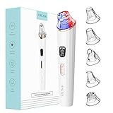 Mitesserentferner Porenreiniger ANLAN Mitesser Sauger Porenreiniger Blackhead Remover mit USB Aufladung Vakuumsauger Mitesser Entferner mit 5 Austauschbaren Reinigungsaufsätzen Porensauger S