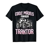 Coole Mädels fahren Traktor Trecker Kinder Mädchen T-S