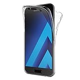 AICEK Samsung Galaxy A5 2017 Hülle, 360° Full Body Transparent Silikon Schutzhülle für Samsung A5 2017 Case Crystal Clear Durchsichtige TPU Bumper Galaxy A5 2017 Handyhülle (SM-A520F 5,2 Zoll)