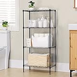 Küchenwagen 3/4/ 5 Tier-Stahldrahtregal- Einheit Speicherregal Organizer Rack Halter Home Küche einstellbar Bücherregal Aufbewahrungsbücher Anzeige (Color : 4 Tier)