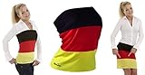 Gr. L TOP & ROCK Deutschland Farben mit 10% Elastan Damen Trikot Fussball Olympia Fanartikel Fan WM Shirt Fahne KBV