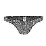 shengli Herren String Tanga Low Rise Mesh Eisseide Slips G-Strings Reizvolle Dessous Unterwäsche Männer Unterwäsche Hipster Slips Reizunterwäsche Erotische Wäsche Reizwäsche (Schwarz,L)