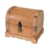 HMF 6414-51 Spardose aus Holz mit Schloss | 23,5 x 18 x 20 cm | Groß | Namib