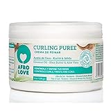 Afro Love Curling Puree 235g – Lockencreme Ohne Silikone, Parabene und Mineralöle, Lockenpflege Mit Kokosnussöl, Sheabutter und Aloe V