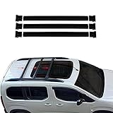 accessorypart Relingträger für FIAT Ducato 2006-2021 Dachträger 3 TLG Gepäckträger Aluminium Schw