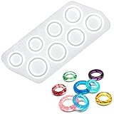 Ring Armband Epoxidharz Formen Anhänger Basteln Gießform Kristall Ringform Resin Anhänger Basteln Gießform Schmuck Gießform Machen Anhänger Halskette Gießform Für Alle Größen Ringe Silikon Gieß