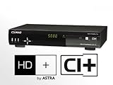 COMAG PVR 1/100 HD+ CI+ Festplatten Receiver inkl. HD plus Karte (Full HD* Single Tuner, HDMI, CI+, PVR, 2x SCART, USB 2.0, 6 Monate HD+ inkl.) schw