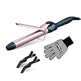 Lockenstab 32mm CkeyiN LCD Display Hair Curler Einstellbare Temperatur Curling Iron Keramik Lockenwick