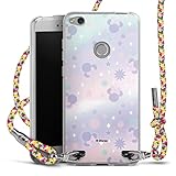 Carry Case kompatibel mit Huawei P8 Lite 2017 Hülle mit Band Handykette zum Umhängen bunt Disney Minnie Mouse M