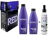 Redken Color Extend Blondage XMAS Geschenkset - Shampoo 300ml + Conditioner 250ml + Redken One 25 Benefits United Treatment 125ml - Geschenkbox für Geburtstag oder W