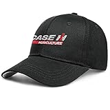 Case-IH-Logo- Damen und Herren, gewaschene Kappe, Netz-Baseballkappe, Hip-Hop-Mütze, Trucker-Hut, Golfmütze, Dad Cap - Schwarz - Einheitsgröß