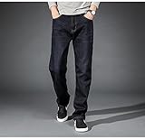 Focisa Jeans Herren Hose Jeanshose Herren Jeans Mit Weitem Bein Straight Denim Loose High Waist Baumwollhose Klassische Hose Für Herren Übergröße 40 42 44 40 Blauschw