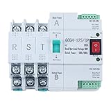 Transfer Switch Dual Power Automatic Switch Leistungsschalter 230V AC 3P 63A Mini Transferschalter für Z