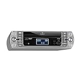 auna KR-400 CD Küchenradio Unterbau-Radio (DAB+/PLL FM Radio, CD/MP3-Player, Bluetooth, AUX, USB, 40 speicherbare Sender, LCD-Display, Koch- und Alarmfunktion, inkl. Fernbedienung), grausilb