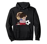 Mops-Hund, Amerika-Fußball-Fans, Trikot, USA-Flagge, Fußballliebhaber Pullover H