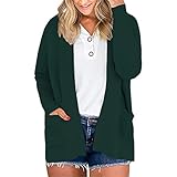 ZFQQZXC Herbst/Winter Damen Strickjacke einfarbig hängende Pullover mit T