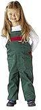 Planam Kinderlatzhose in verschiedenen Farben, Kinder Arbeits-Latzhose (122/128, grün/rot)