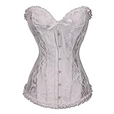 GFGHH Damen Push Up Bustiers Korsetts Top Durchsichtig Sexy Mesh Shapewear Slim Body Shaper Clubwear Gothic Corset, Vintage Corsage Damen Korsage Unterbrust Crop Top Shaper Body Mieder Top Mit G-Tang