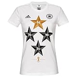 adidas Damen T-Shirt DFB Deutschland Winner 4-Sterne, mehrfarbig, S, S89142