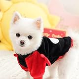 Haustier Weihnachtskostüm Christmas Dog Dress Up, Leicht Zu Reinigendes Weihnachtselch-Herbst-/Winter-Outfit, Für Haustierbekleidungsshow(Size:S)