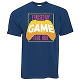 Gaming T-Shirt Ich Paused My Game for This - (Royal Blue/S)