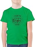 Vatertagsgeschenk Papa Tochter & Sohn Kinder - Ich Habe den besten Papa der Welt - 104 (3/4 Jahre) - Grün - Papa - F130K - Kinder Tshirts und T-Shirt für Jung