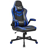 BASETBL Bürostuhl ergonomischer Gaming Stuhl für Jugendliche und Kinder mit klappbare Armlehne Wippfunktion Höhenverstellung 150kg belastbar b