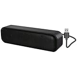 ADELGO SoundBar Mini USB Lautsprecher, Computer Lautsprecher für PC Computer, Laptop, Notebook, Tablet - Plug and Play