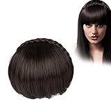 Gazaar Künstliche Pony-Haarverlängerung, Kunsthaar-Perücke, Clip in Hochtemperatur-Faser, Pony-Perücke, Haar-Zubehö