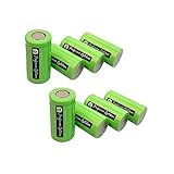 Professor Optiken 8er Set CR123A Lithium-Ionen-Akku (Flat Top), 3,7 Volt mit 2800 mAh inklusive Batteriehülle/Case - Akkus für Nachtsichtgeräte, Wärmebildkameras, Überwachungsk