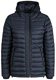 OXMO Nella Damen Steppjacke Übergangsjacke Jacke mit Kapuze, Größe:M, Farbe:Total Eclipse (194010)