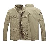 Hanomes Herren Modern Jacket mit Kapuze Daunenjacken Fleece Warme Thermojacke Gefütterte Schneefeldjacke Fashion Reißverschluss Outwear Gepolsterte Herrenjacke Wanderjacke Funktionsjack