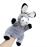 Fuxwlgs Fingerpuppen Cartoon Lion Elefant Handpuppe Plüsch Puppe Tierhandschuh Elternkind Interaktives Geschichtenerzählspielzeug (Color : Light Yellow)