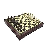 REAPP Schachbrett Schach Hohe Qualität Holzschachbrett Spiel Set Massivholz Schachfiguren Internationaler Schach Couchtisch Holzschachbrett 28 * 28