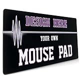 Großes Gaming Mouse Pad, Personalisiertes Großes Mauspad(900x400x3mm ) Große Schreibtischunterlage,Mauspad XXL,rutschfeste Gummibasis Glatte Oberflächen Wasserdichtes Mauspad （Anpassung）
