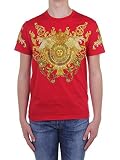 Versace Jeans Couture B3 GWA7S1S0274 T-Shirt für Herren, Rot Larg