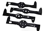4 X 54,3 CM Rasenmäher Messer (2 X rechts + 2 X links) für HUSQVARNA CTH170 / CTH172 / CTH180XP / CTH191 / CTH200 / CTH210XP / YTH210XP / CTH220TWIN / GARDOL 155107HRB / 155 107 HRB