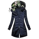 BOLANQ Einfarbig Kapuzenpullover Langarmjacke Damen Straße Lose Reißverschluss Pullover Jacke Wintermäntel Tops Pullover Sweatshirt M