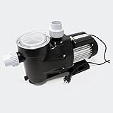 WilTec Poolpumpe 19200 l/h 750 W Schwimmbadpumpe Filterpumpe Umwälzpump