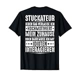 Verputzer Mit Idioten Interagieren Gipser Stuckateur T-S