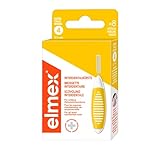 elmex Interdentalbürste gelb (Größe 4, 0,7mm), 1 x 8 Stück - Interdentalbürsten für die Reinigung mittlerer Zahnzw