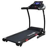 AsVIVA Laufband Cardio T16 Heimtrainer, Bluetooth, 15% Steigung, 16km/h Geschwindigkeit, energieeffizienter 3,5 PS goGreen (elektr. Steigung), Laufband Heimtrainer klappb