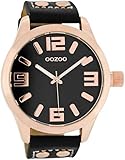 Oozoo XL Armbanduhr Schwarz/Roségold C1159