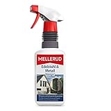 Mellerud Edelstahl & Metall Reiniger – Wirkungsvolles Spray gegen Fett, Öl, Fingerabdrücke und vieles mehr für Metall-Oberflächen im Innen- und Außenbereich – 1 x 0,5