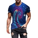 NNGOTD Herren Tshirt Slim fit modern Herren Pullover Slim fit xs weihnachtsshirt Herren Herren Sweatshirt ohne Kapuze Pullover Herren Baumwolle warm Violett L