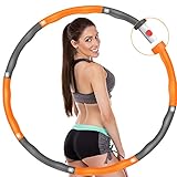 BLAIKOYI Hula Reifen Hoop Erwachsene - Slim Weighted Hoola Hullahub zum Abnehmen für Kinder Fitness Zuhause Sport 8 Knoten Abnehmbares Desig